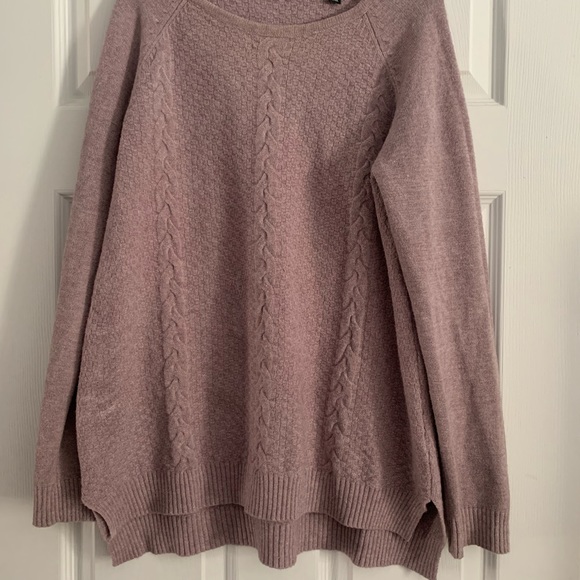 Women’s Cyrus Pullover Sweater Pink Mauve Soft Blend Size Medium - Picture 4 of 5